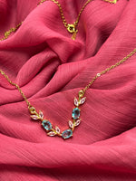 Luxury Tulip Crystal Necklace for Women | Premium Zircon Pendant Necklace