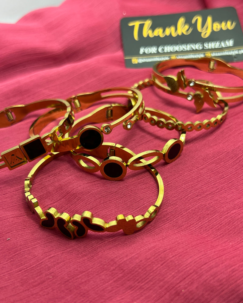 Elegant Gold Tone Cuff Bracelet