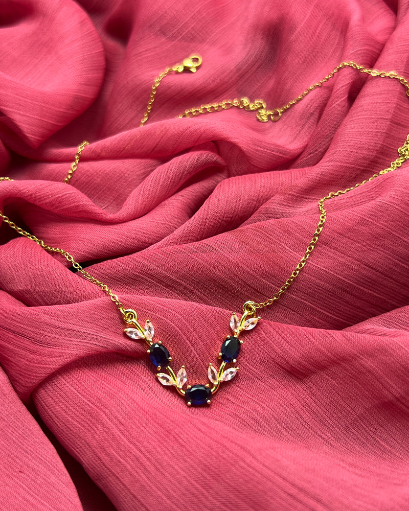 Luxury Tulip Crystal Necklace for Women | Premium Zircon Pendant Necklace
