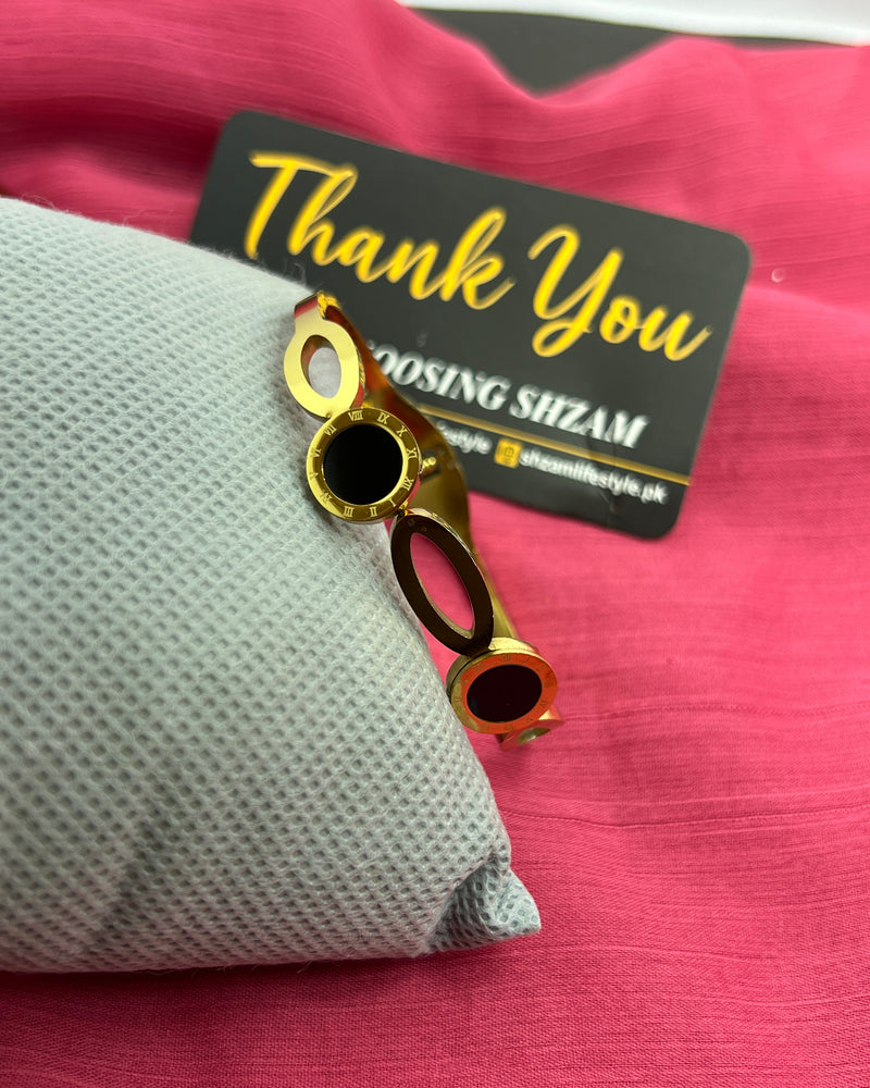 Elegant Gold Tone Cuff Bracelet